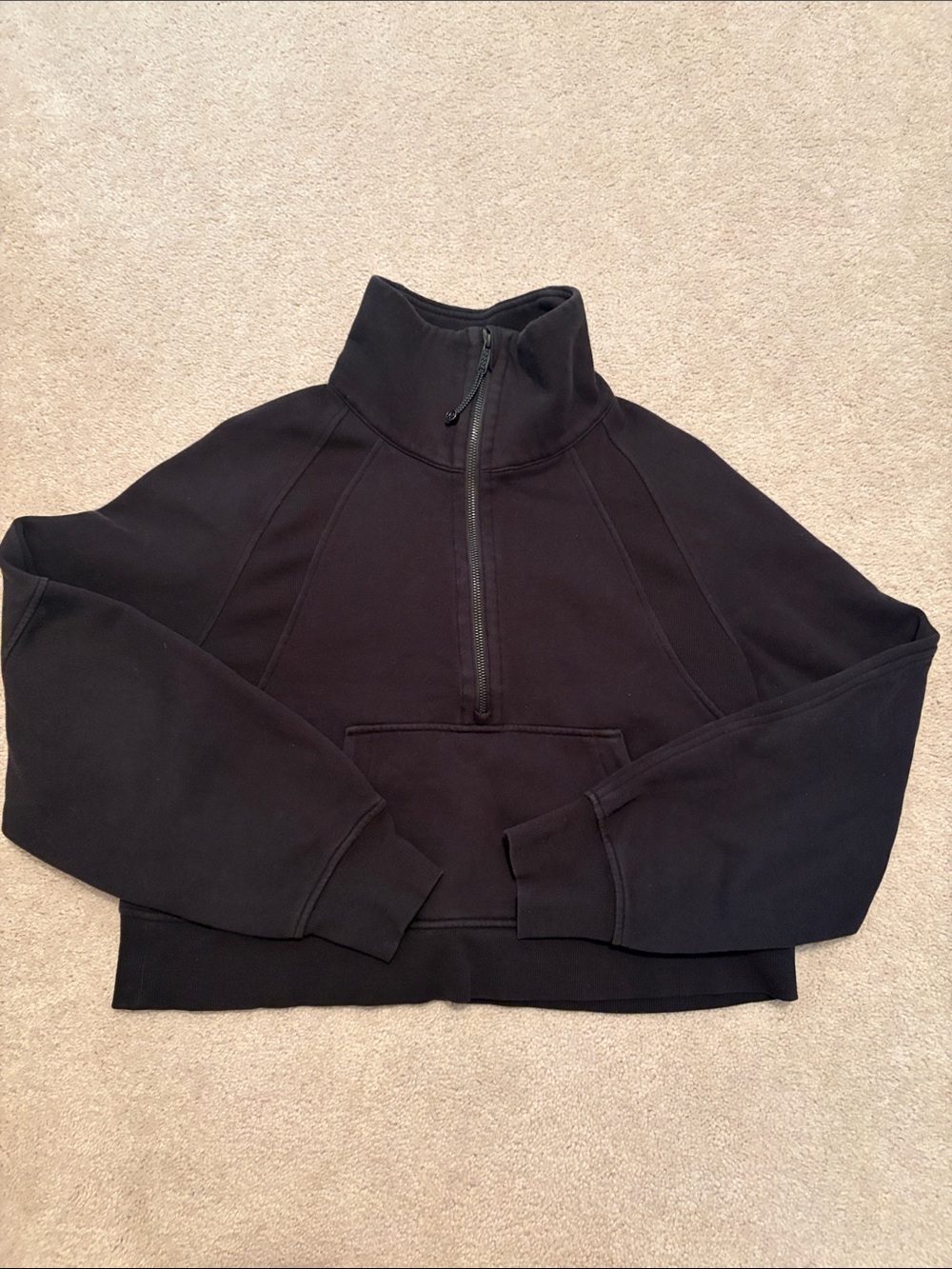 Lululemon Black Half-Zip Pullover Sweatshirt XS/S